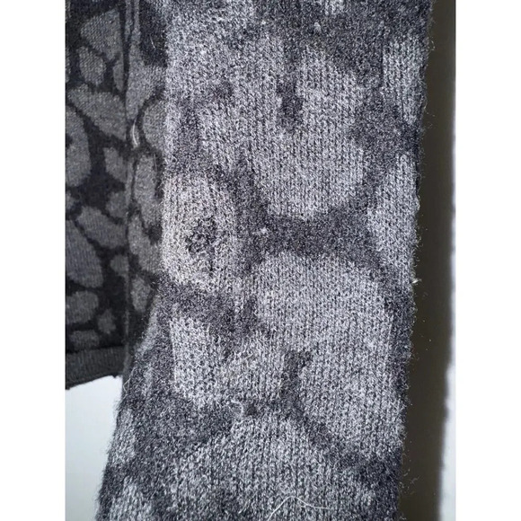 Classiques Entier Leopard Silk Cashmere Wool Sweater Cardigan Jacket SZ SMALL - Picture 7 of 9